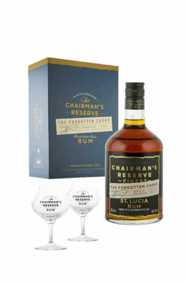 Chairman's Reserve Rum The Forgotten Cask 700ml gift pack