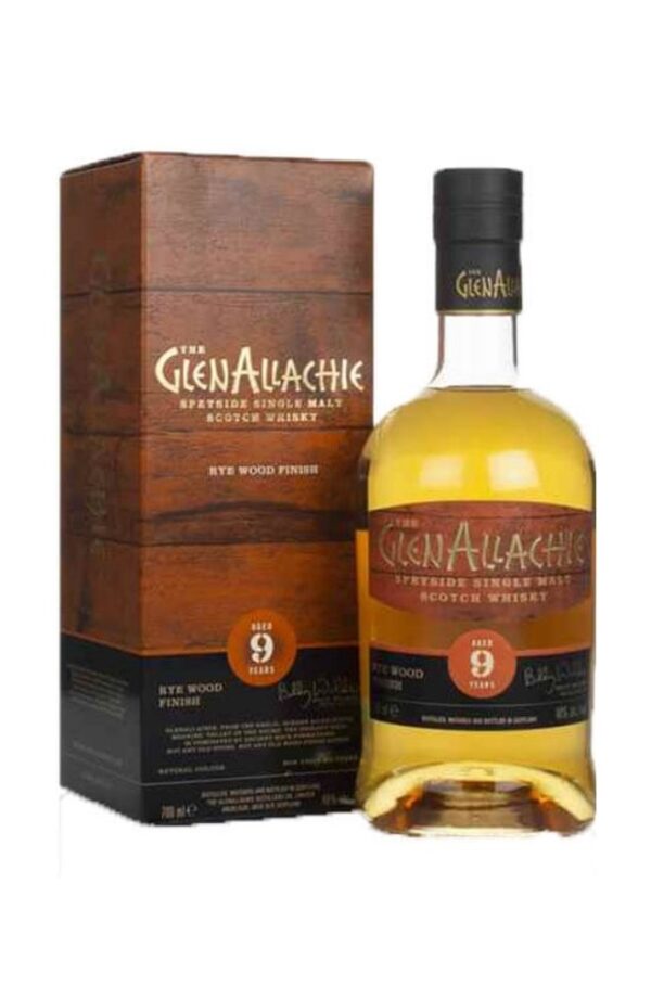 GlenAllachie 9 Years Rye Wood Finish Whisky 700ml