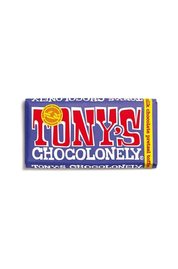 Tony's chocolonely Pretzel Toffee Dark Milk 180g