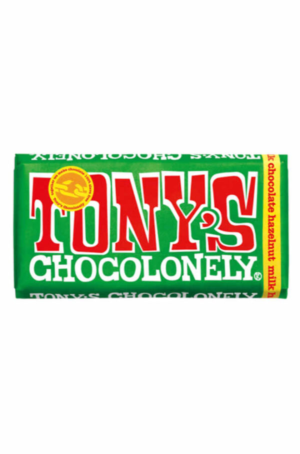 Tonys chocolonely Σοκολάτα γάλακτος με φουντούκι 180g