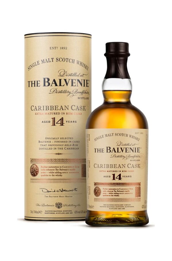 The Balvenie 14 Years Caribbean Cask Whisky 700ml