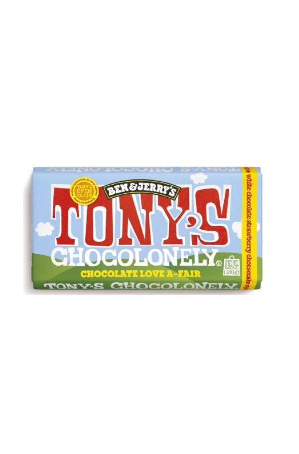 Tonys chocolonely Ben & Jerry's Strawberry Cheesecake 180g
