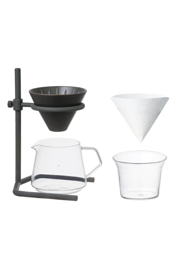 KINTO Brewer stand set 2cups SCS-S04 Black